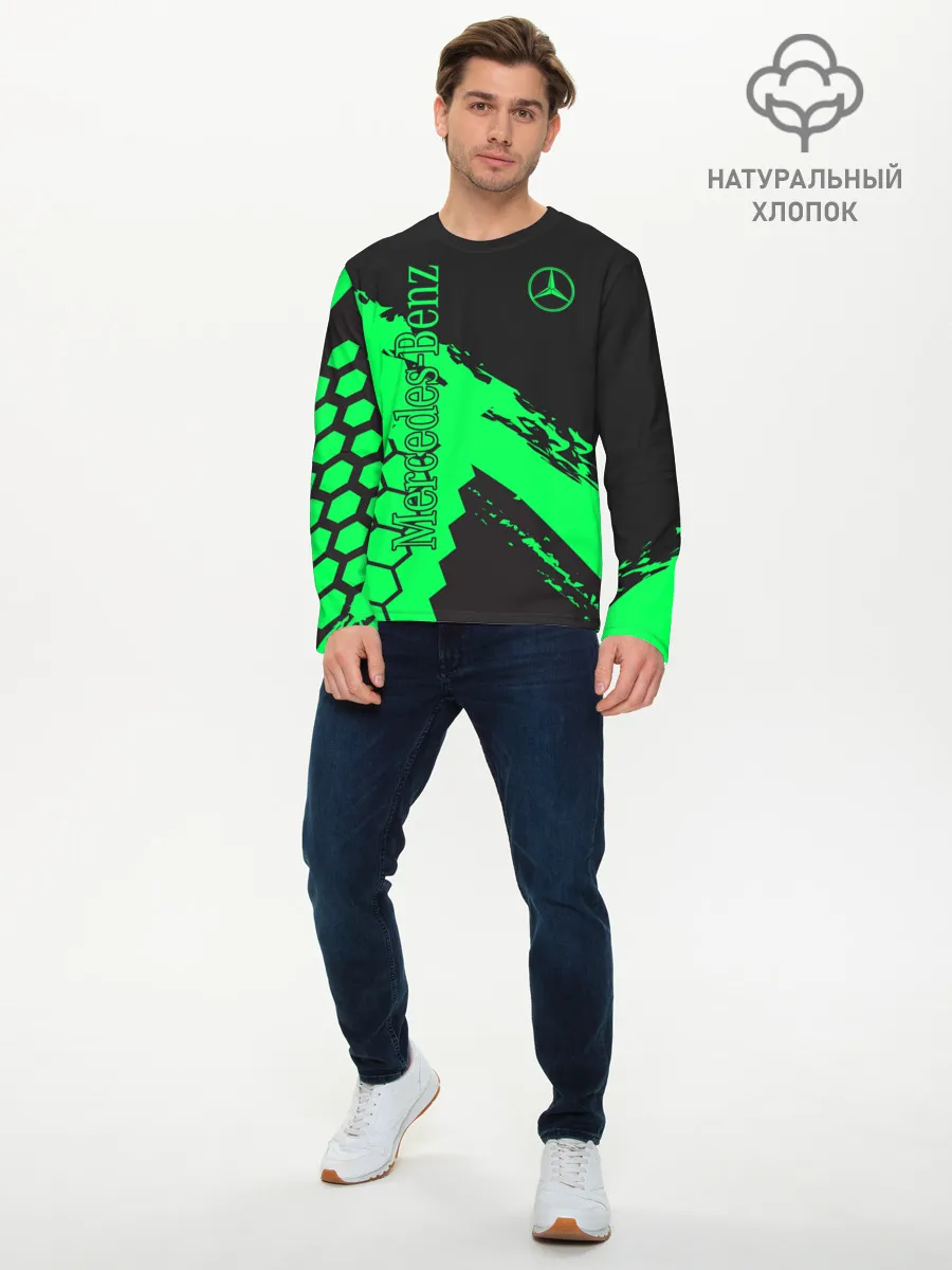 Мужской лонгслив базовый / Mercedes-Benz
