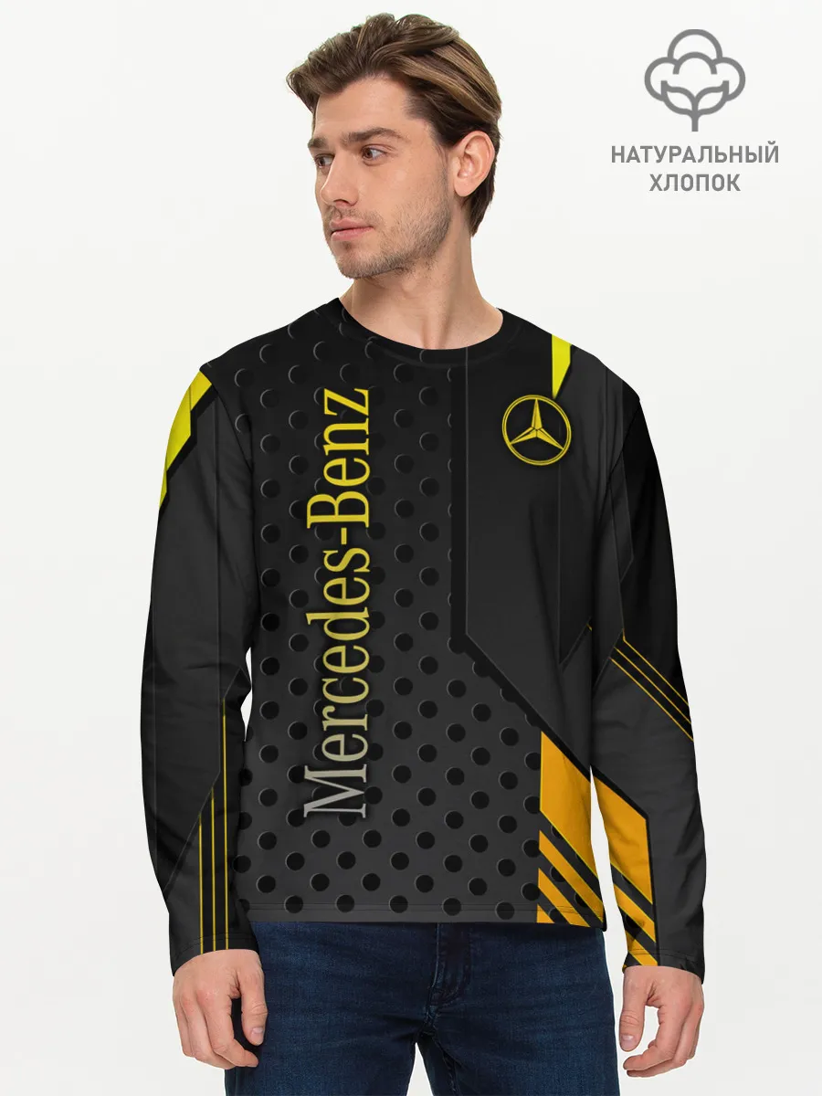 Мужской лонгслив базовый / Mercedes-Benz