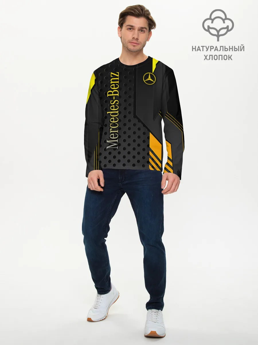 Мужской лонгслив базовый / Mercedes-Benz