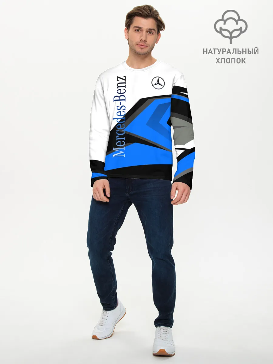 Мужской лонгслив базовый / Mercedes-Benz