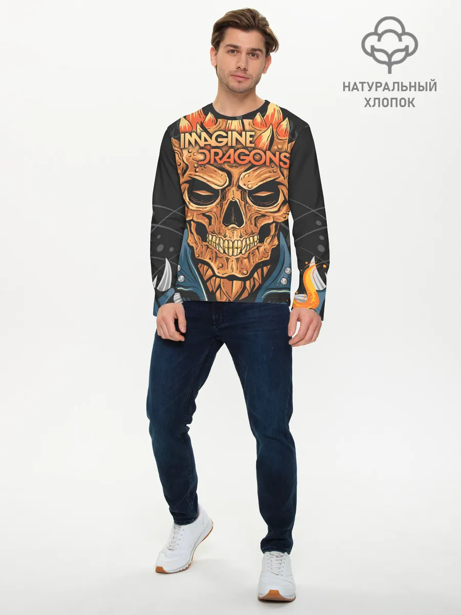 Мужской лонгслив базовый / Imagine Dragons