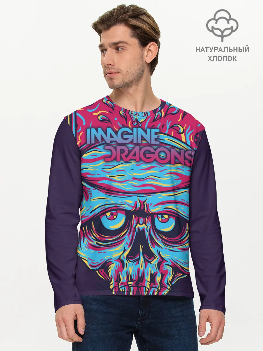 Мужской лонгслив базовый / Imagine Dragons