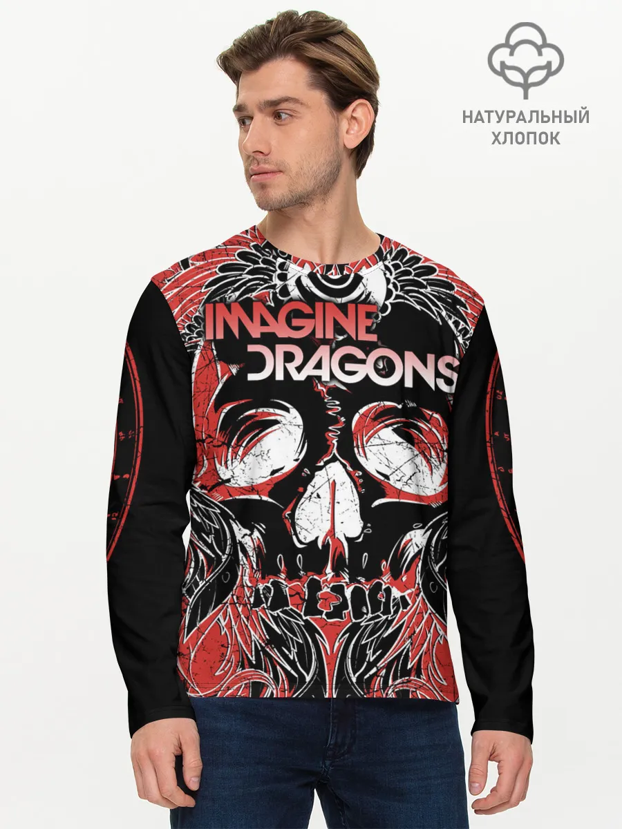 Мужской лонгслив базовый / Imagine Dragons