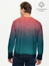 Мужской лонгслив базовый / Космический Дождь