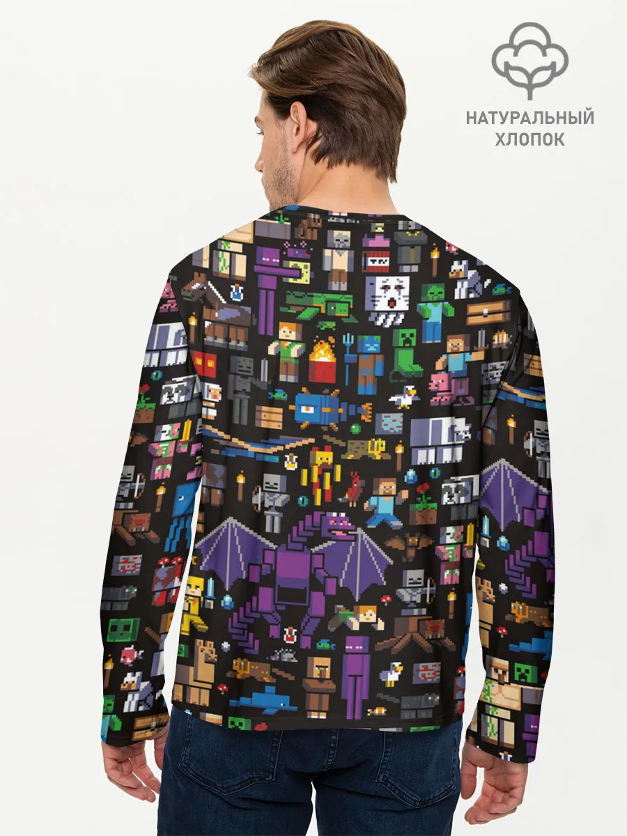 Мужской лонгслив базовый / MINECRAFT | МАЙНКРАФТ