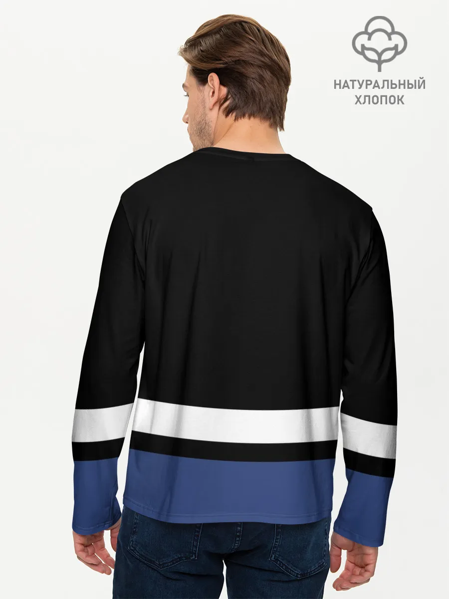 Мужской лонгслив базовый / Тампа-Бэй Лайтнинг