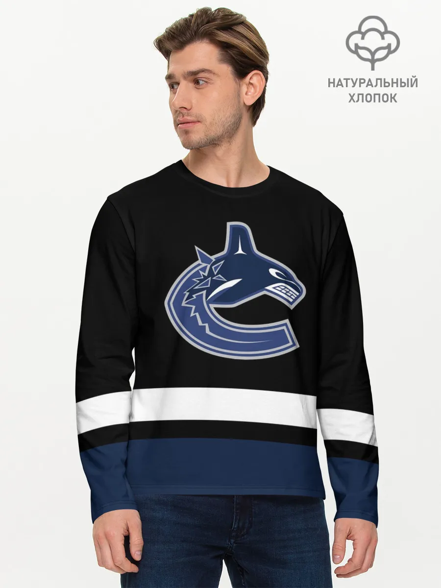Мужской лонгслив базовый / Vancouver Canucks