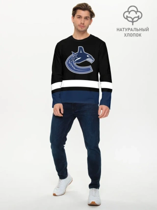 Мужской лонгслив базовый / Vancouver Canucks