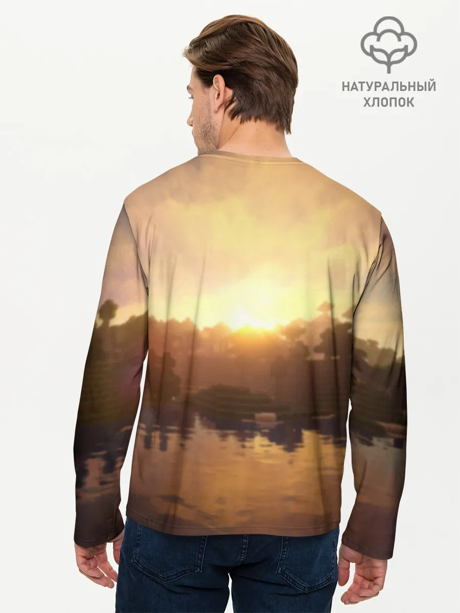 Мужской лонгслив базовый / Майнкрафт