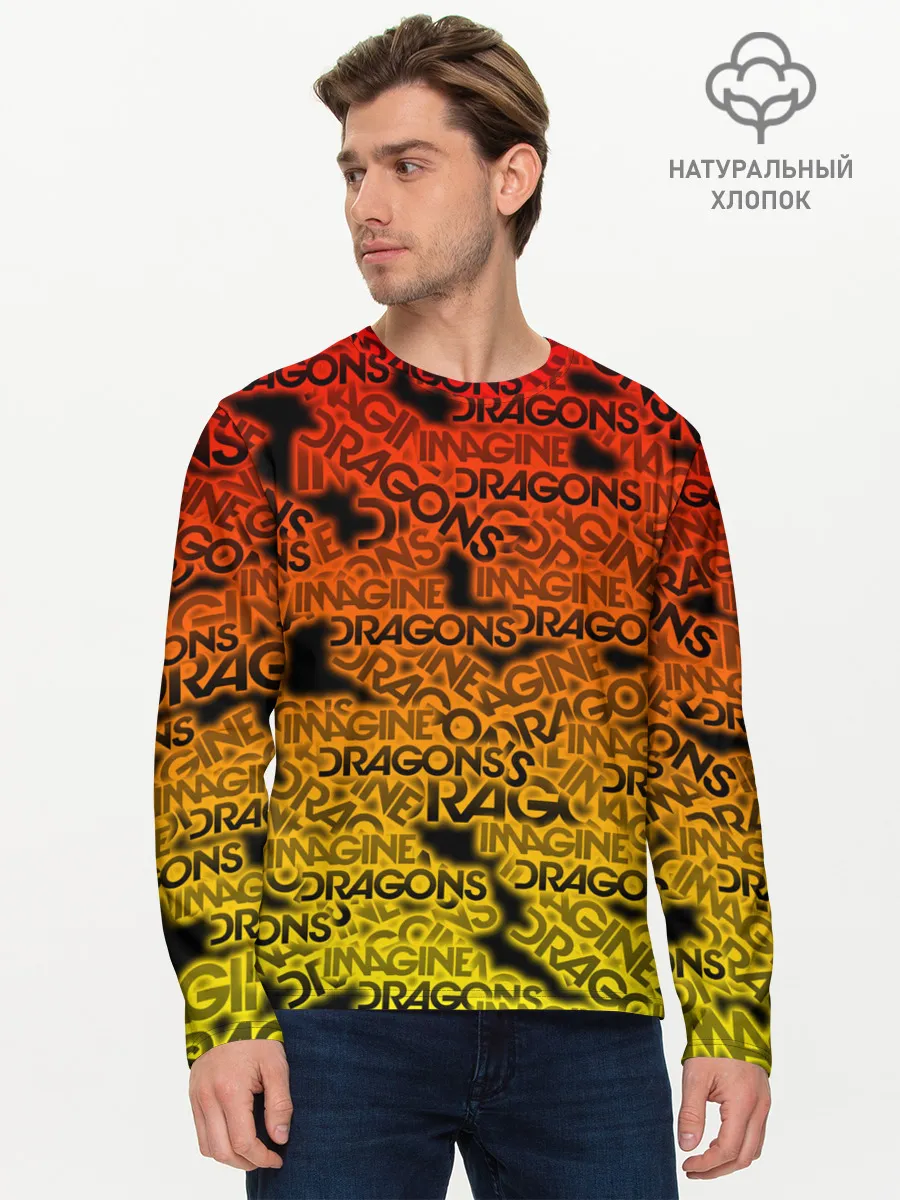 Мужской лонгслив базовый / Imagine Dragons
