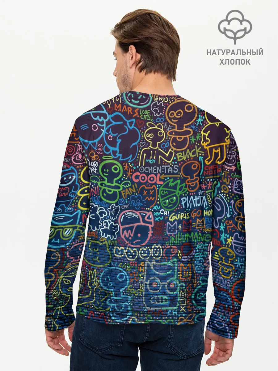 Мужской лонгслив базовый / Арт