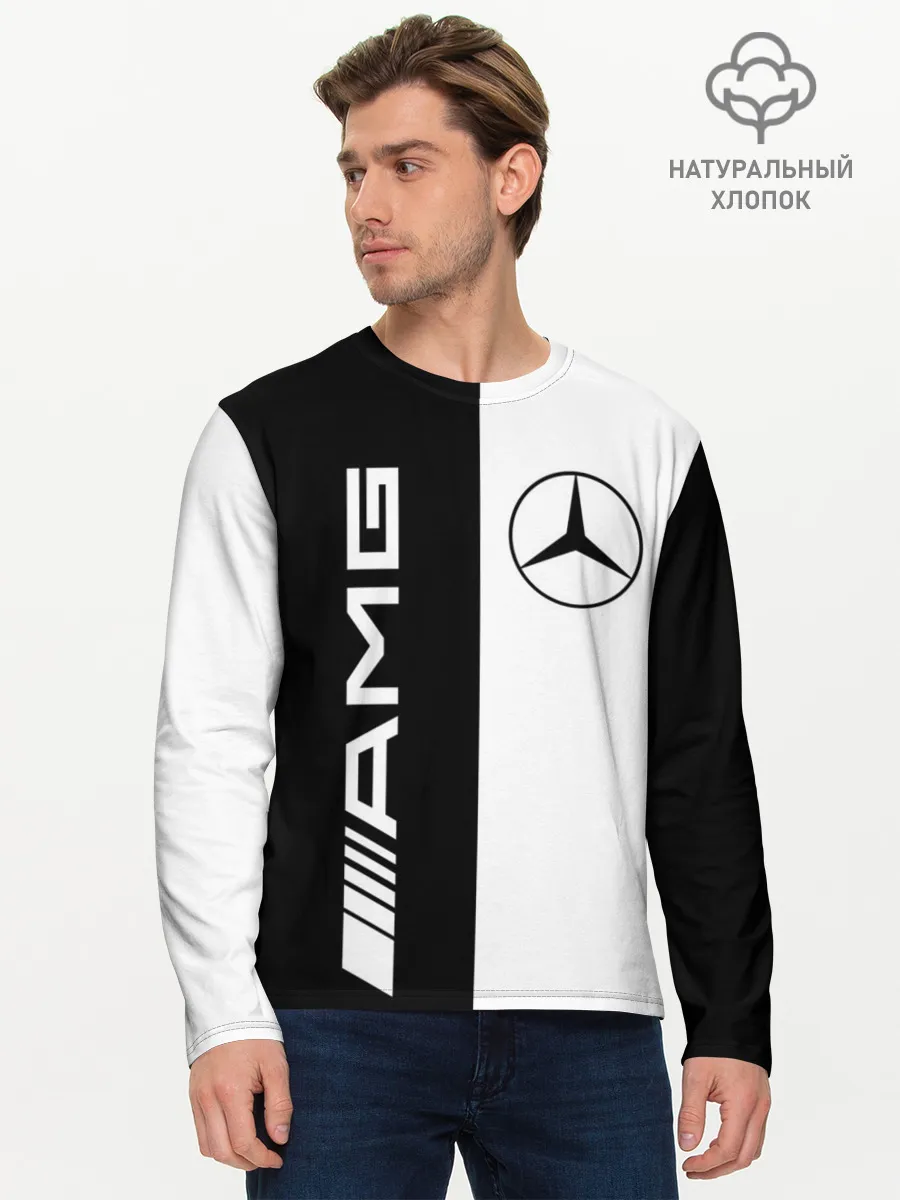 Мужской лонгслив базовый / MERCEDES AMG | МЕРСЕДЕС