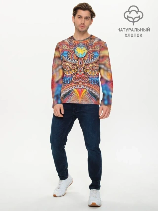 Мужской лонгслив базовый / Rising dragon