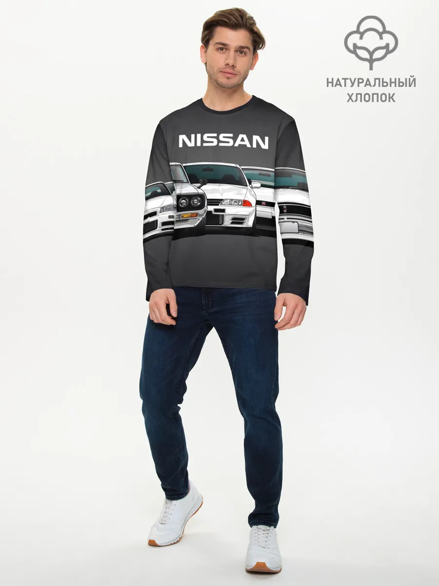 Мужской лонгслив базовый / NISSAN | НИССАН