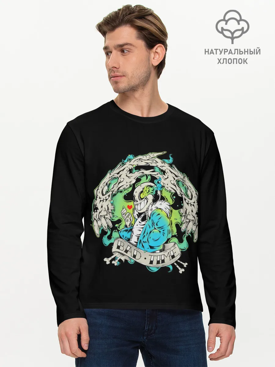 Мужской лонгслив базовый / Undertale.
