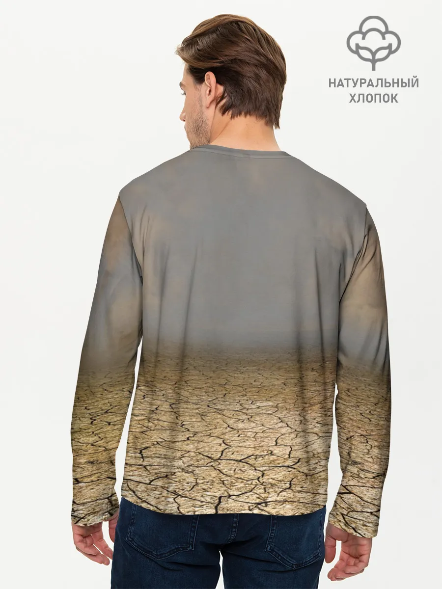 Мужской лонгслив базовый / Земляной кошак с расенганом