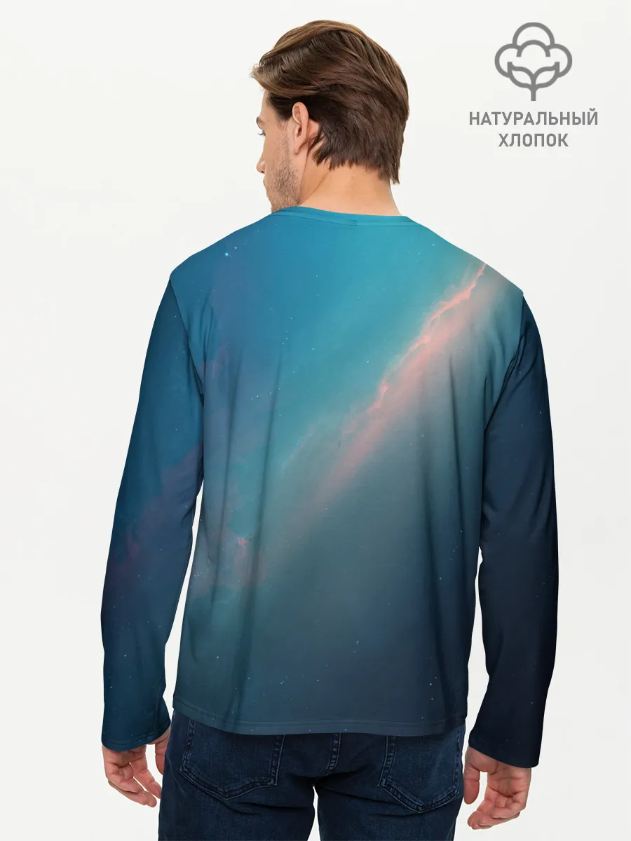 Мужской лонгслив базовый / Космос