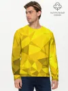 Мужской лонгслив базовый / YELLOW ABSTRACT