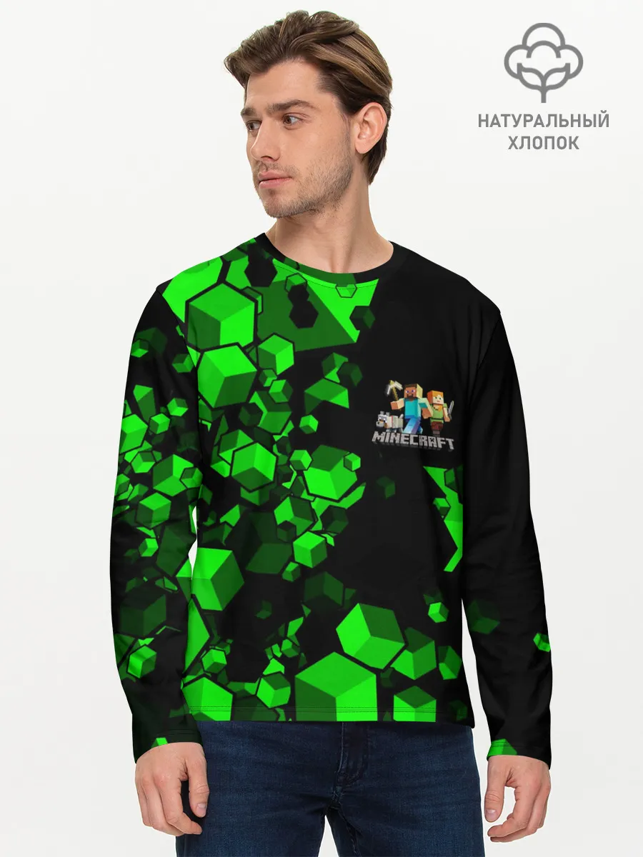 Мужской лонгслив базовый / MINECRAFT