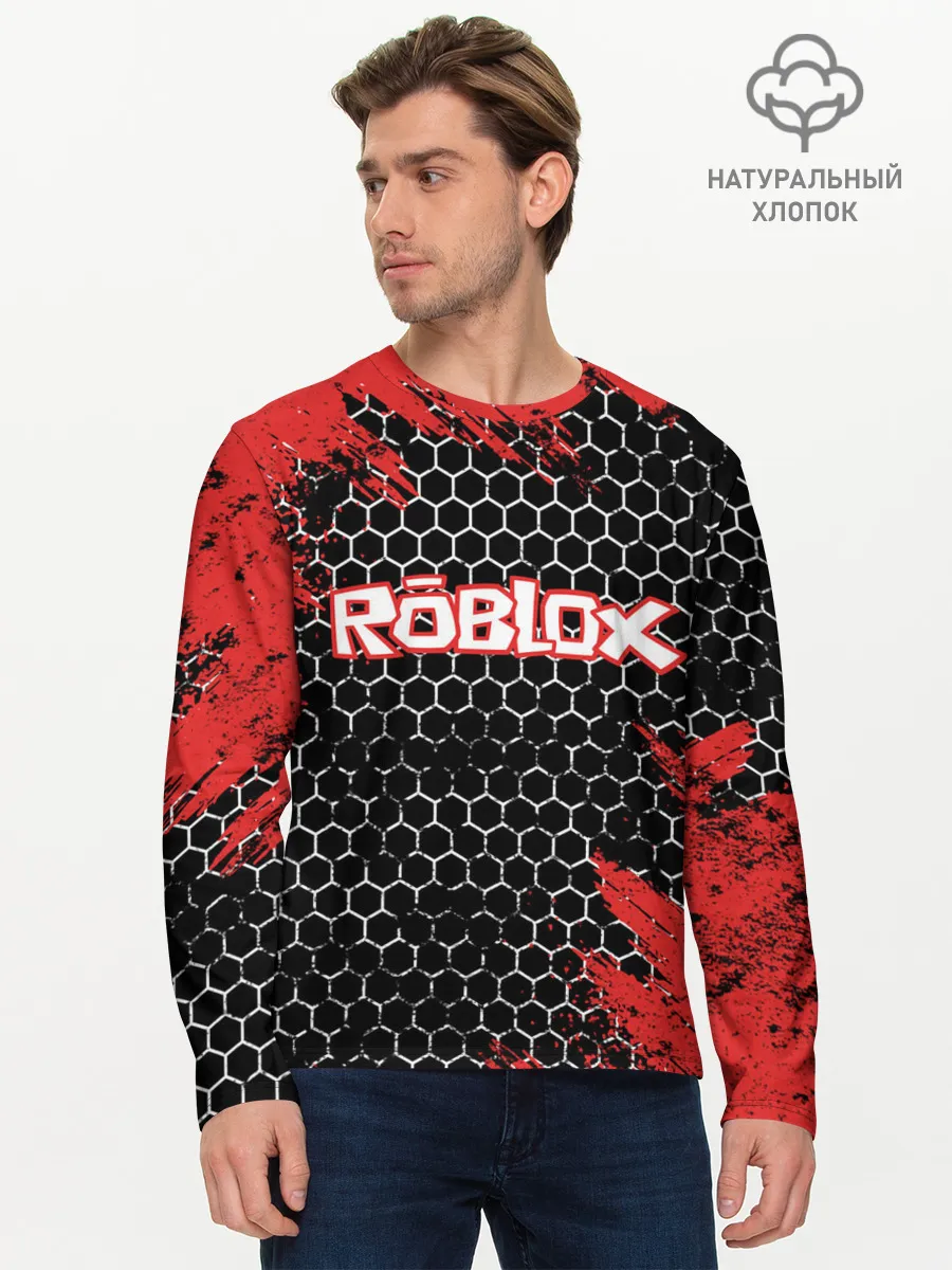 Мужской лонгслив базовый / ROBLOX