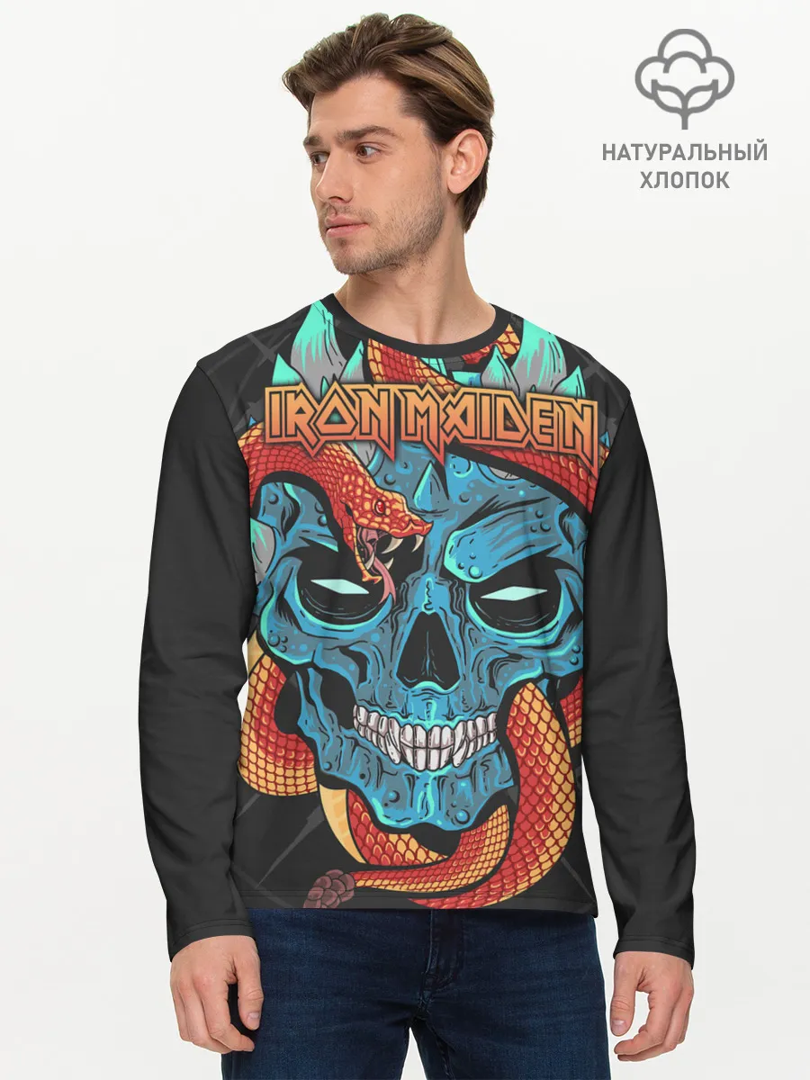 Мужской лонгслив базовый / Iron Maiden