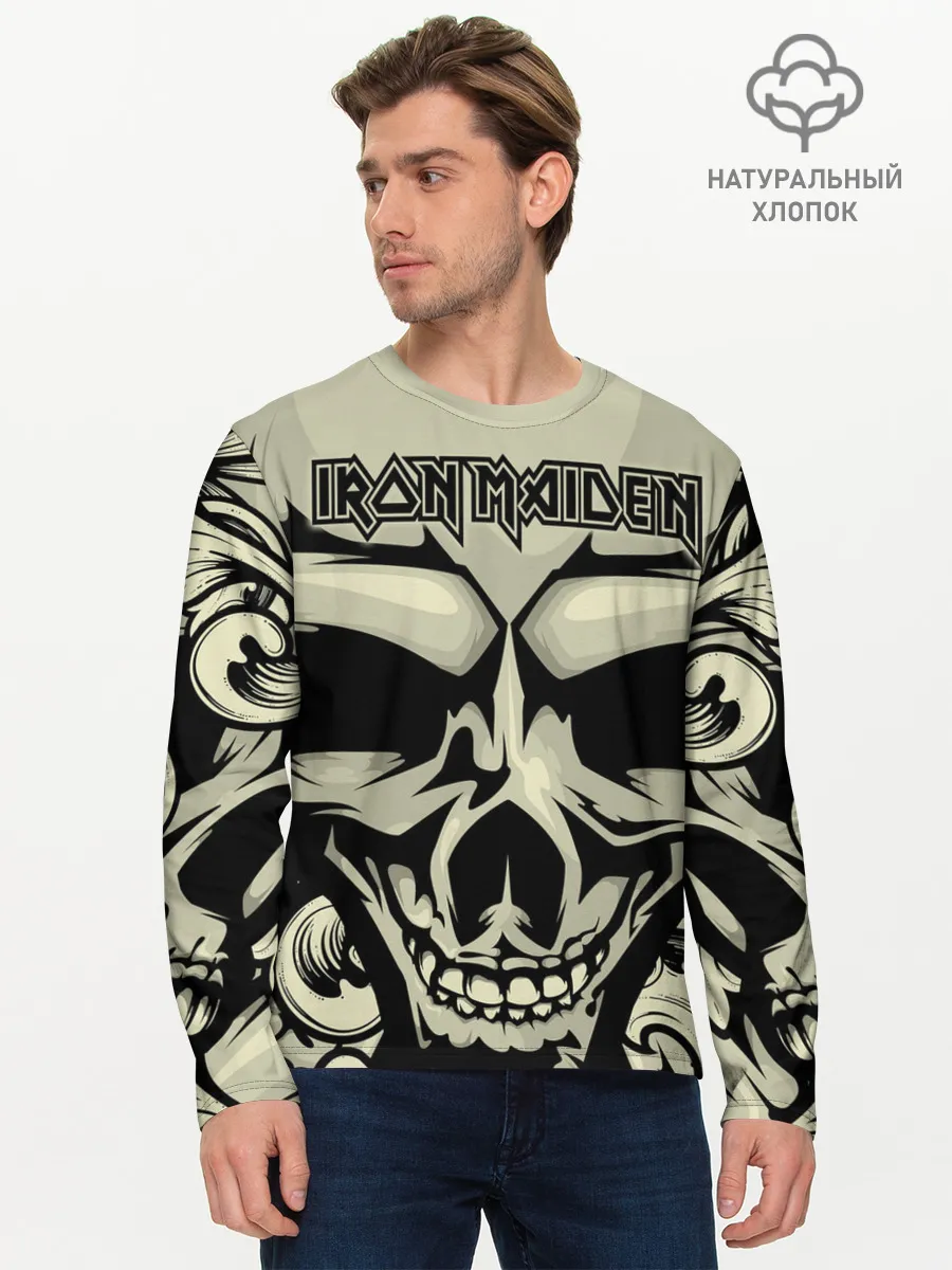 Мужской лонгслив базовый / Iron Maiden