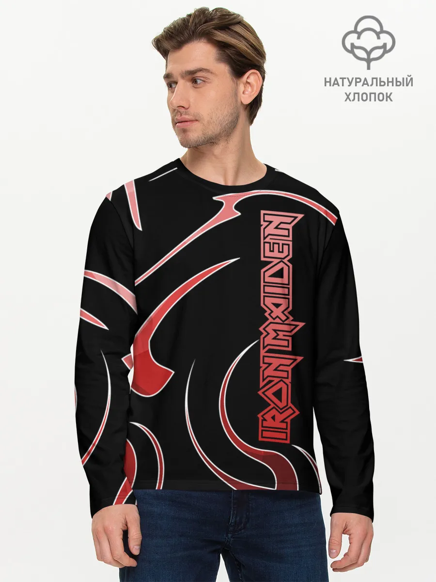 Мужской лонгслив базовый / Iron Maiden