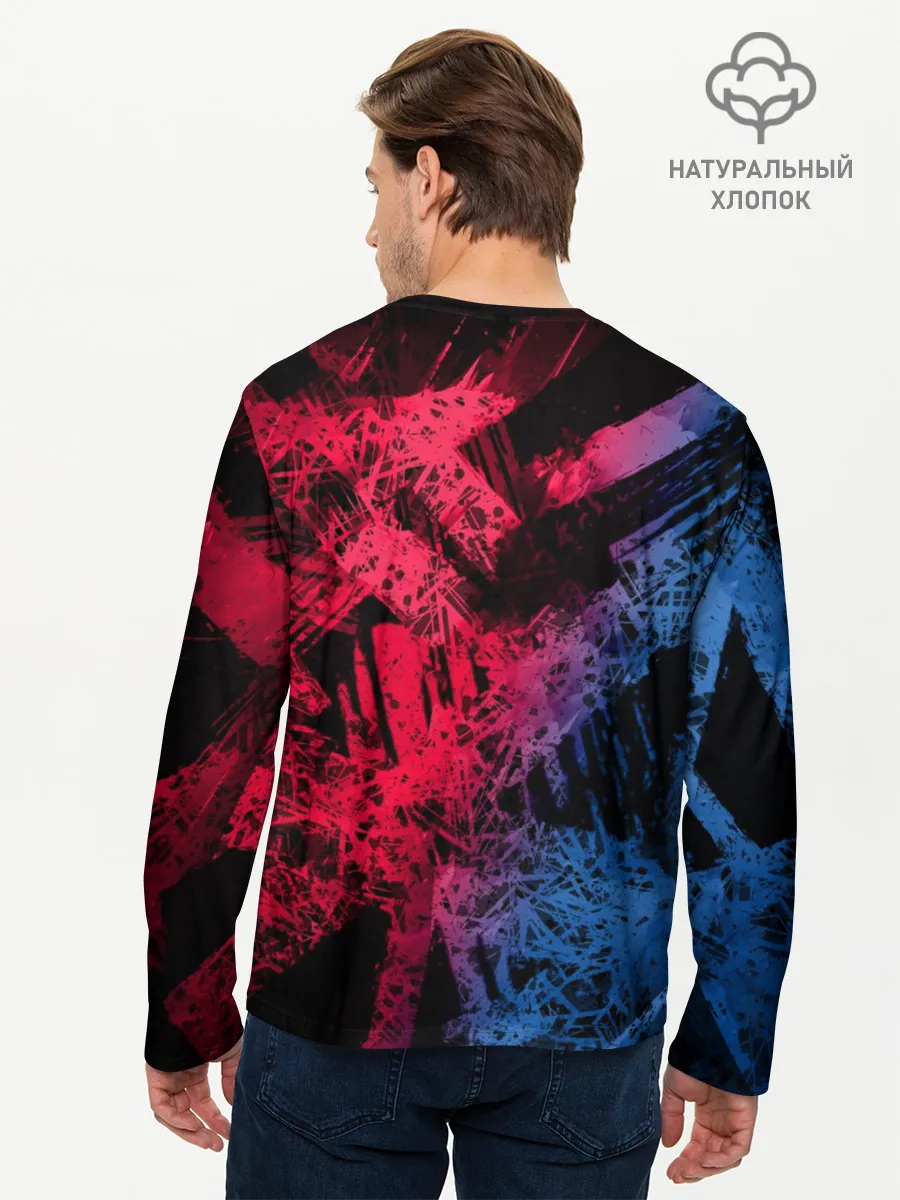 Мужской лонгслив базовый / BSD logo