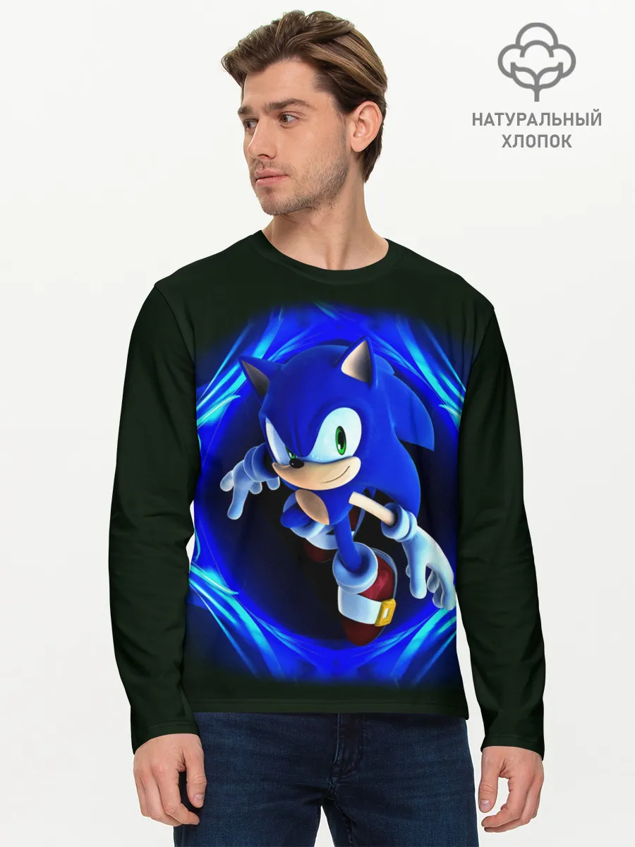 Мужской лонгслив базовый / SONIC