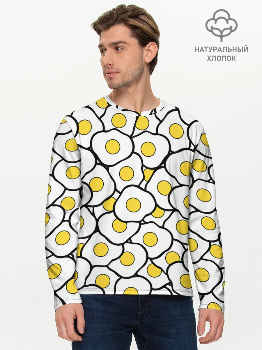 Мужской лонгслив базовый / Яички