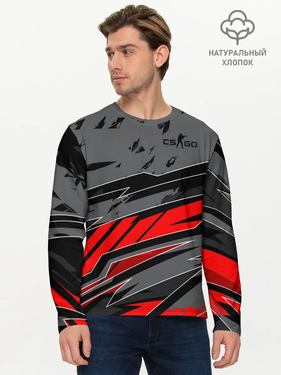 Мужской лонгслив базовый / Counter-Strike