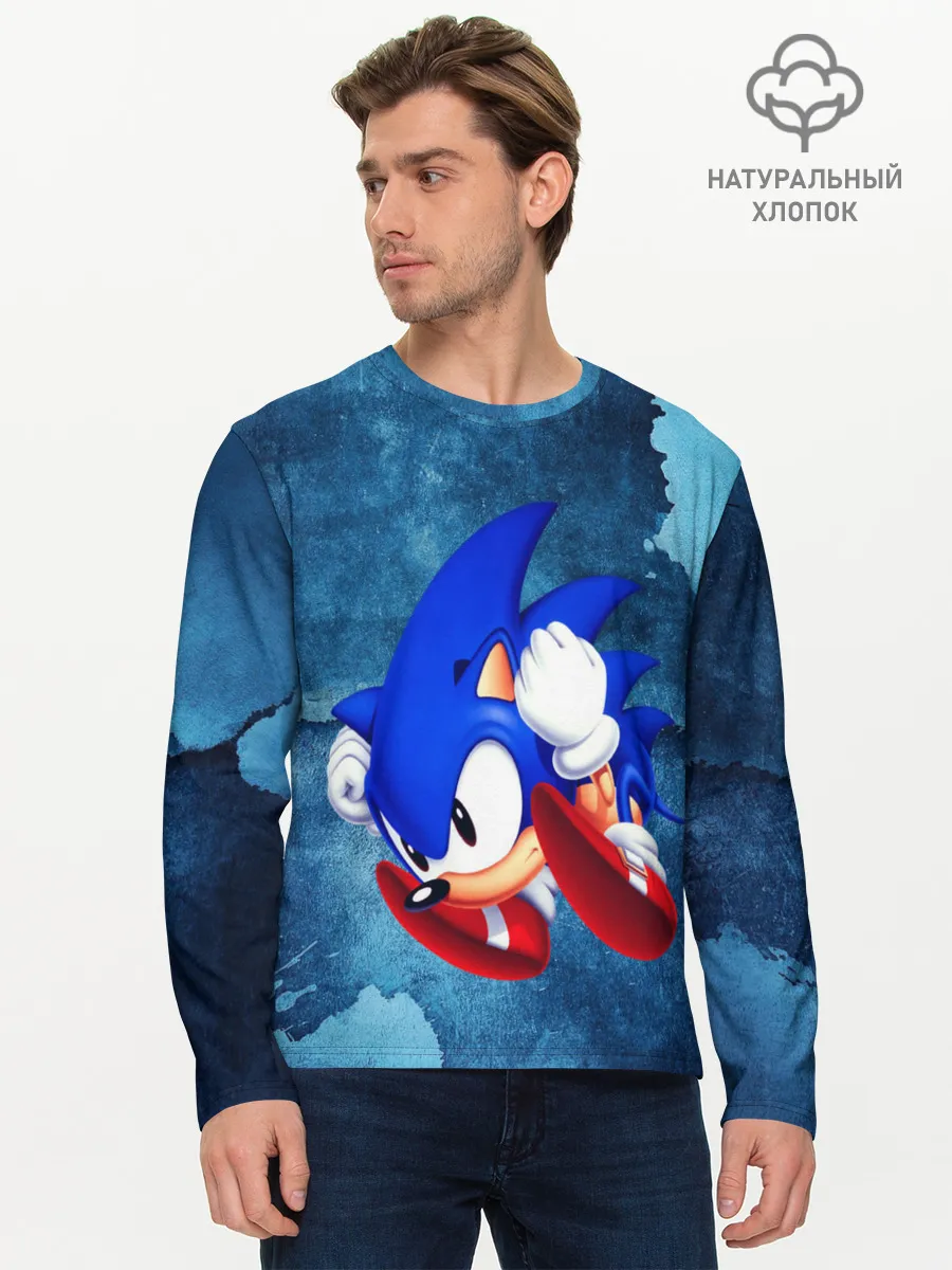 Мужской лонгслив базовый / sonic