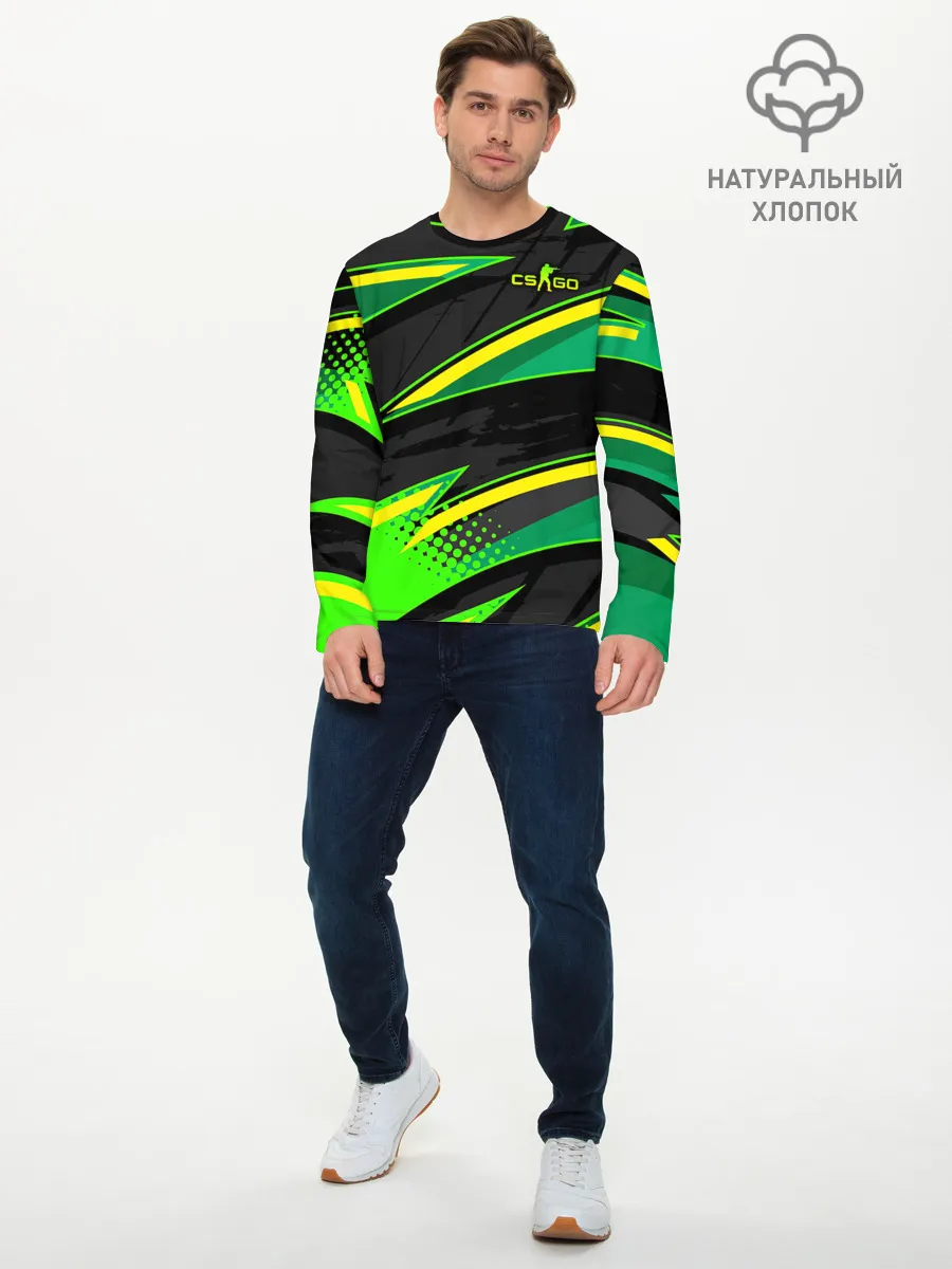 Мужской лонгслив базовый / Counter-Strike