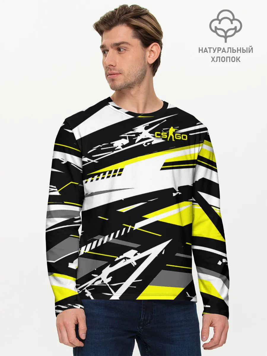 Мужской лонгслив базовый / Counter-Strike