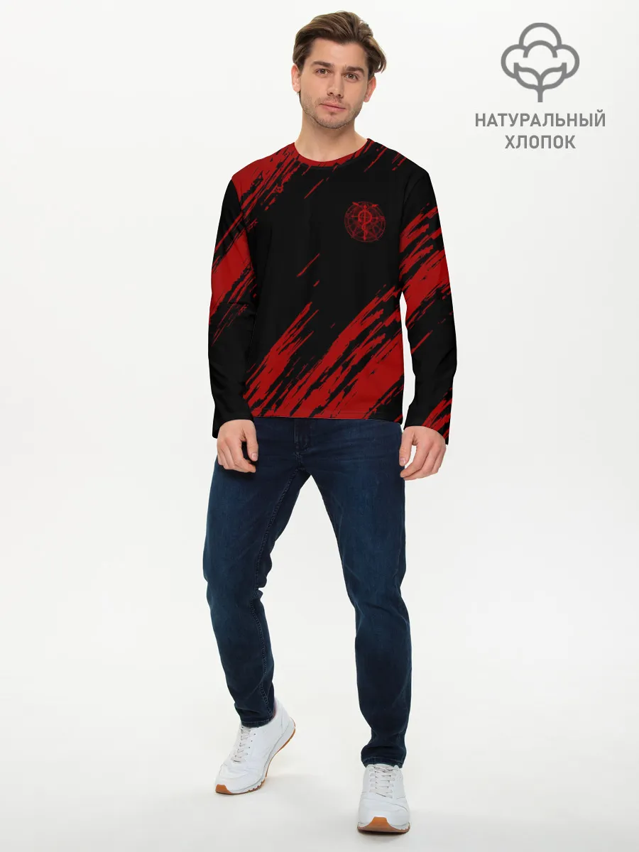 Мужской лонгслив базовый / Стальной алхимик | Fullmetal Alchemist