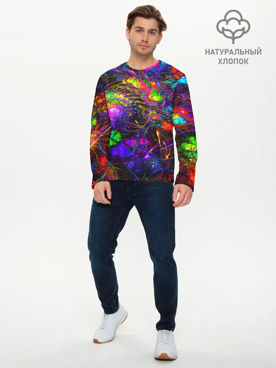 Мужской лонгслив базовый / НЕОНОВЫЕ КРАСКИ