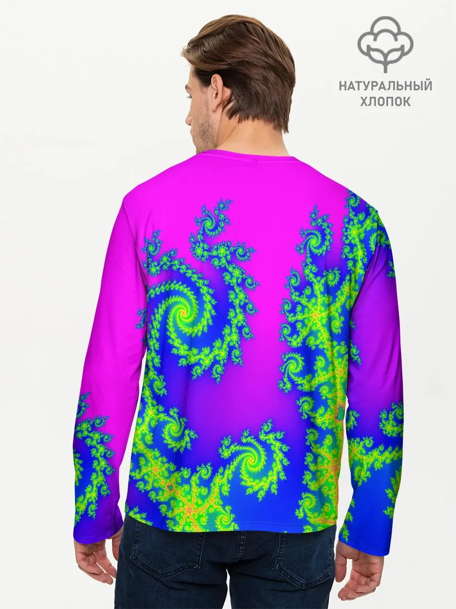 Мужской лонгслив базовый / КИСЛОТНЫЙ НЕОН