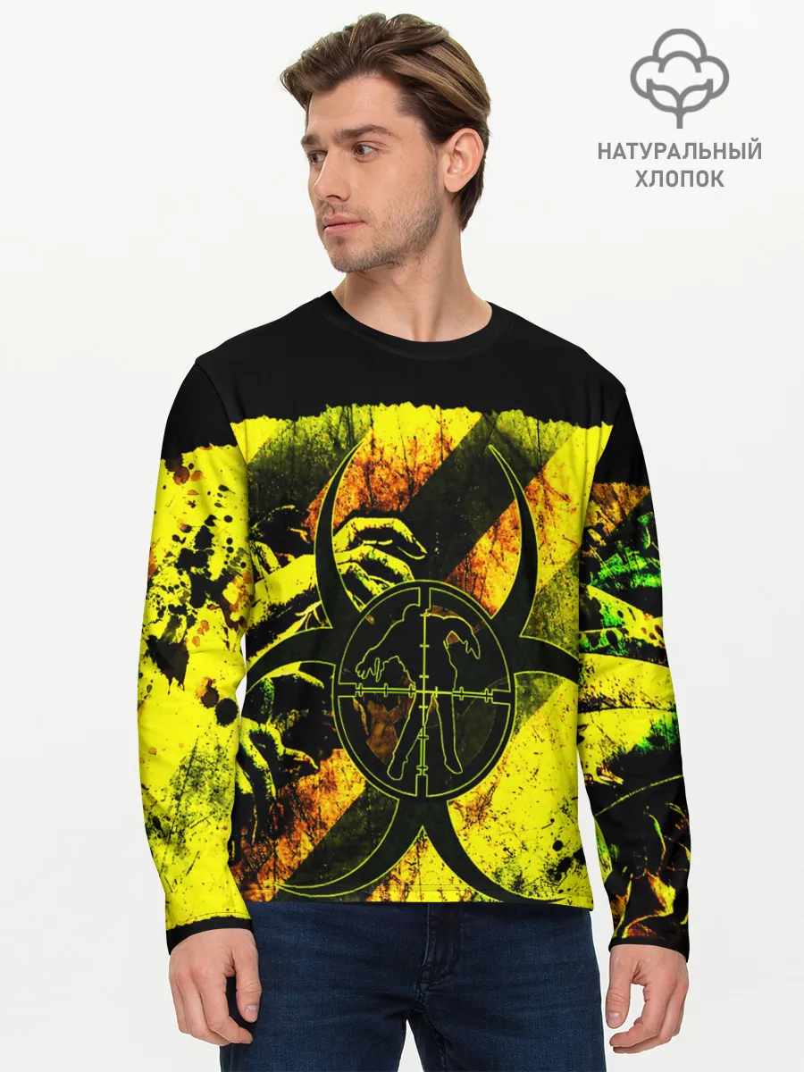 Мужской лонгслив базовый / BIOHAZARD
