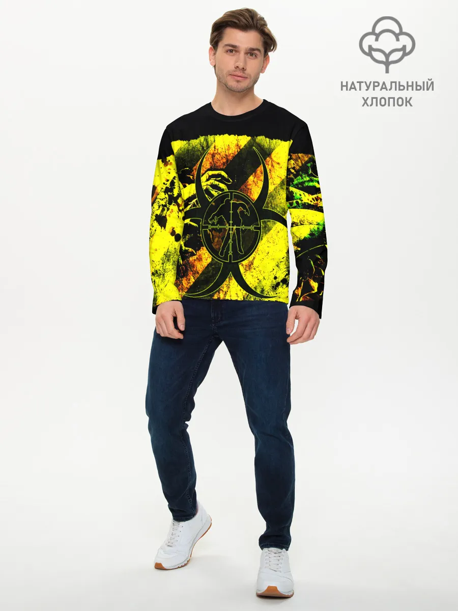 Мужской лонгслив базовый / BIOHAZARD