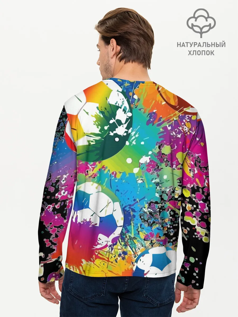 Мужской лонгслив базовый / Football Paints