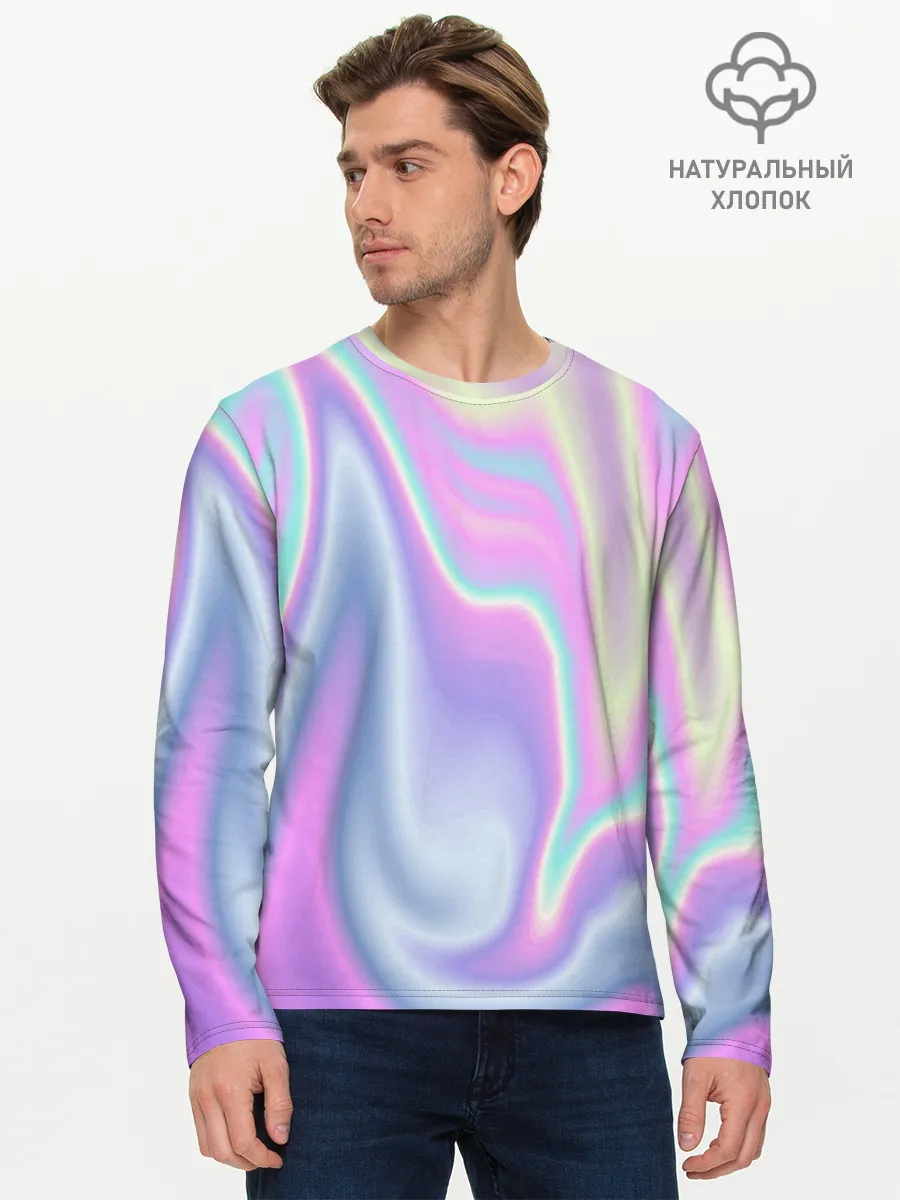 Мужской лонгслив базовый / Vaporwave
