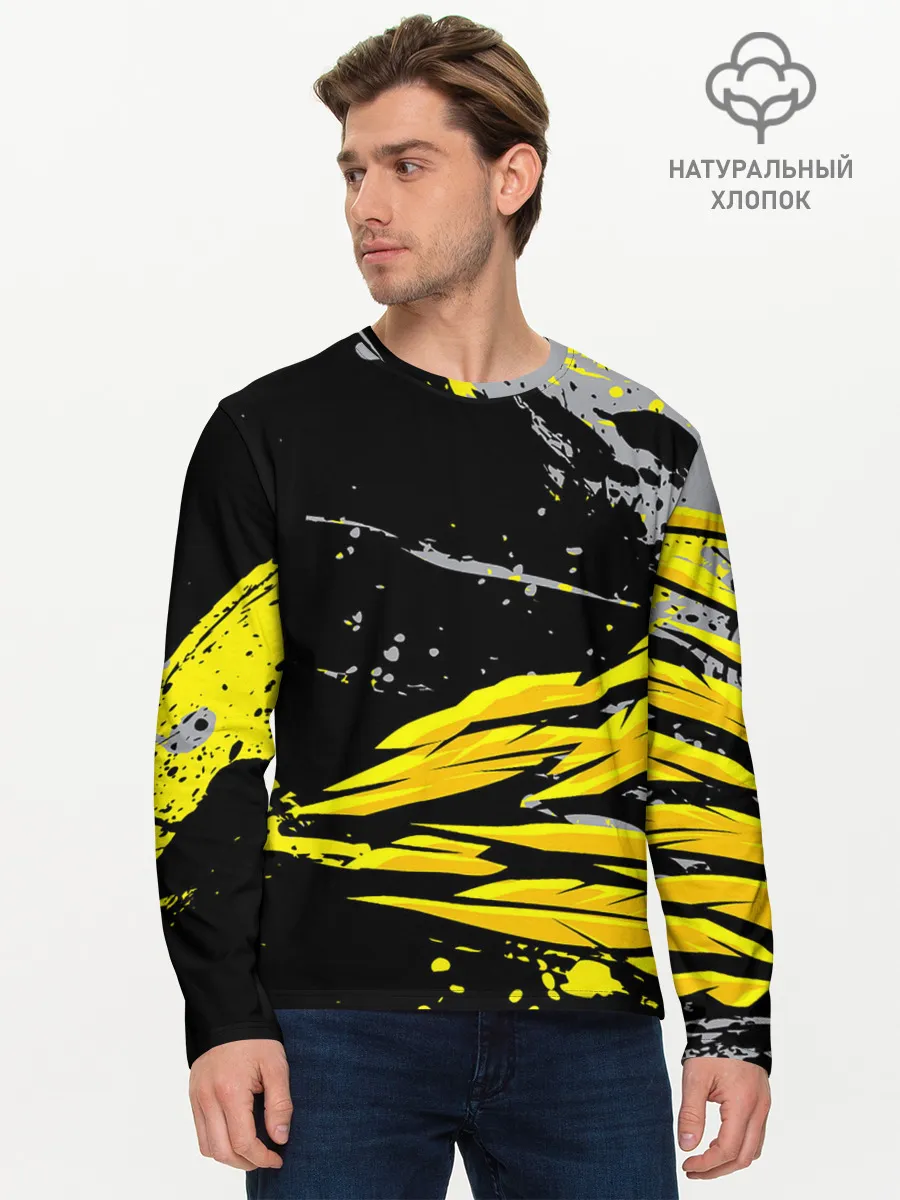 Мужской лонгслив базовый / Форма для фитнеса