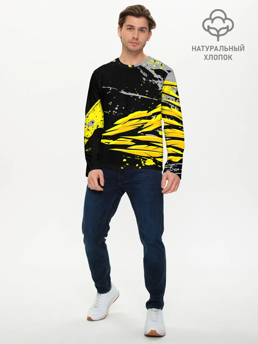 Мужской лонгслив базовый / Форма для фитнеса