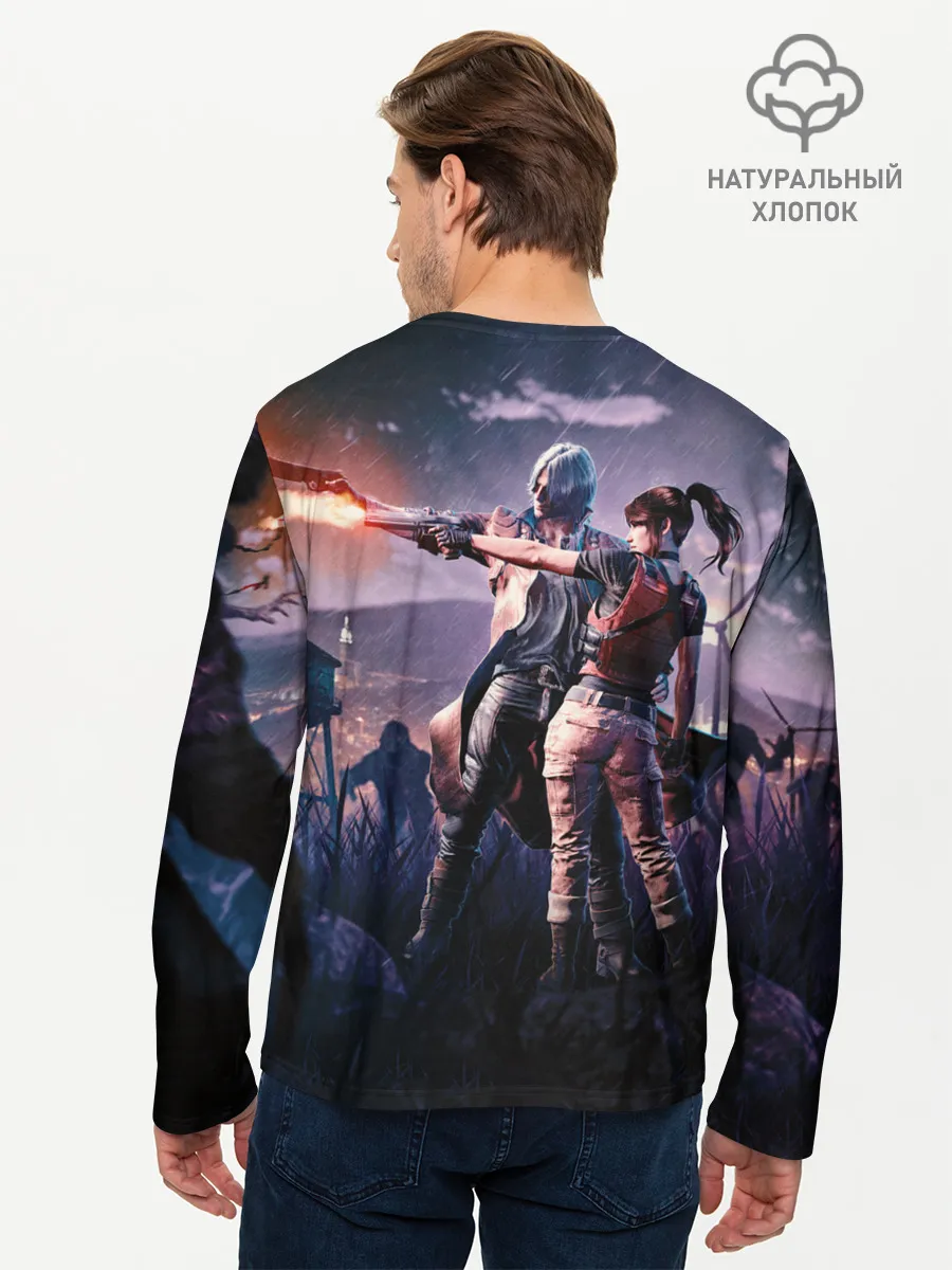 Мужской лонгслив базовый / DMC art