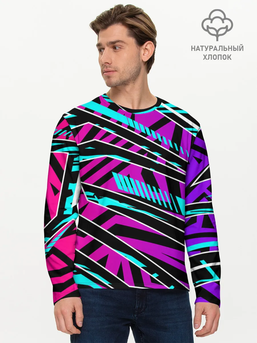 Мужской лонгслив базовый / Форма для фитнеса