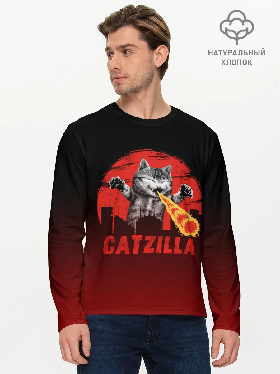 Мужской лонгслив базовый / CATZILLA | КЭТЗИЛЛА