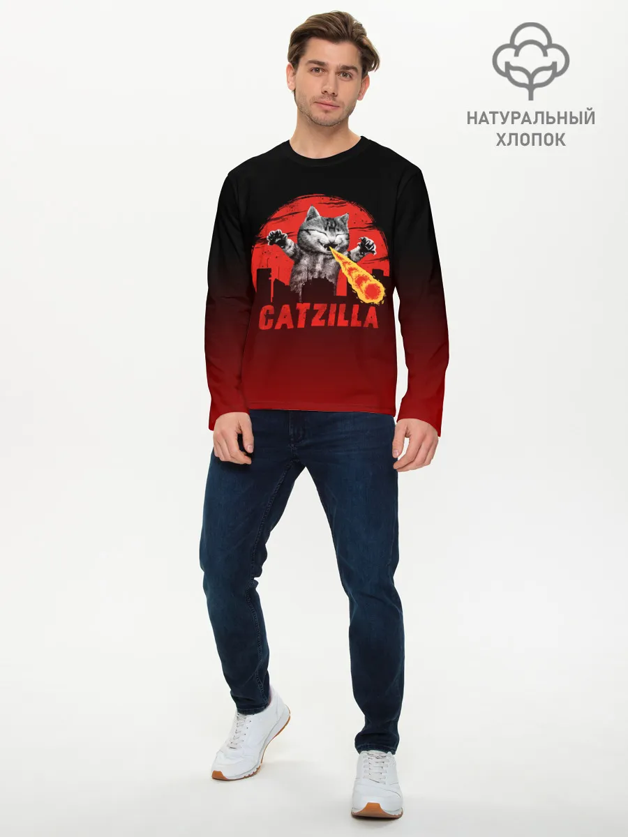 Мужской лонгслив базовый / CATZILLA | КЭТЗИЛЛА