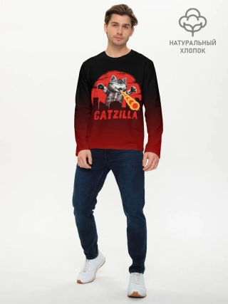 Мужской лонгслив базовый / CATZILLA | КЭТЗИЛЛА