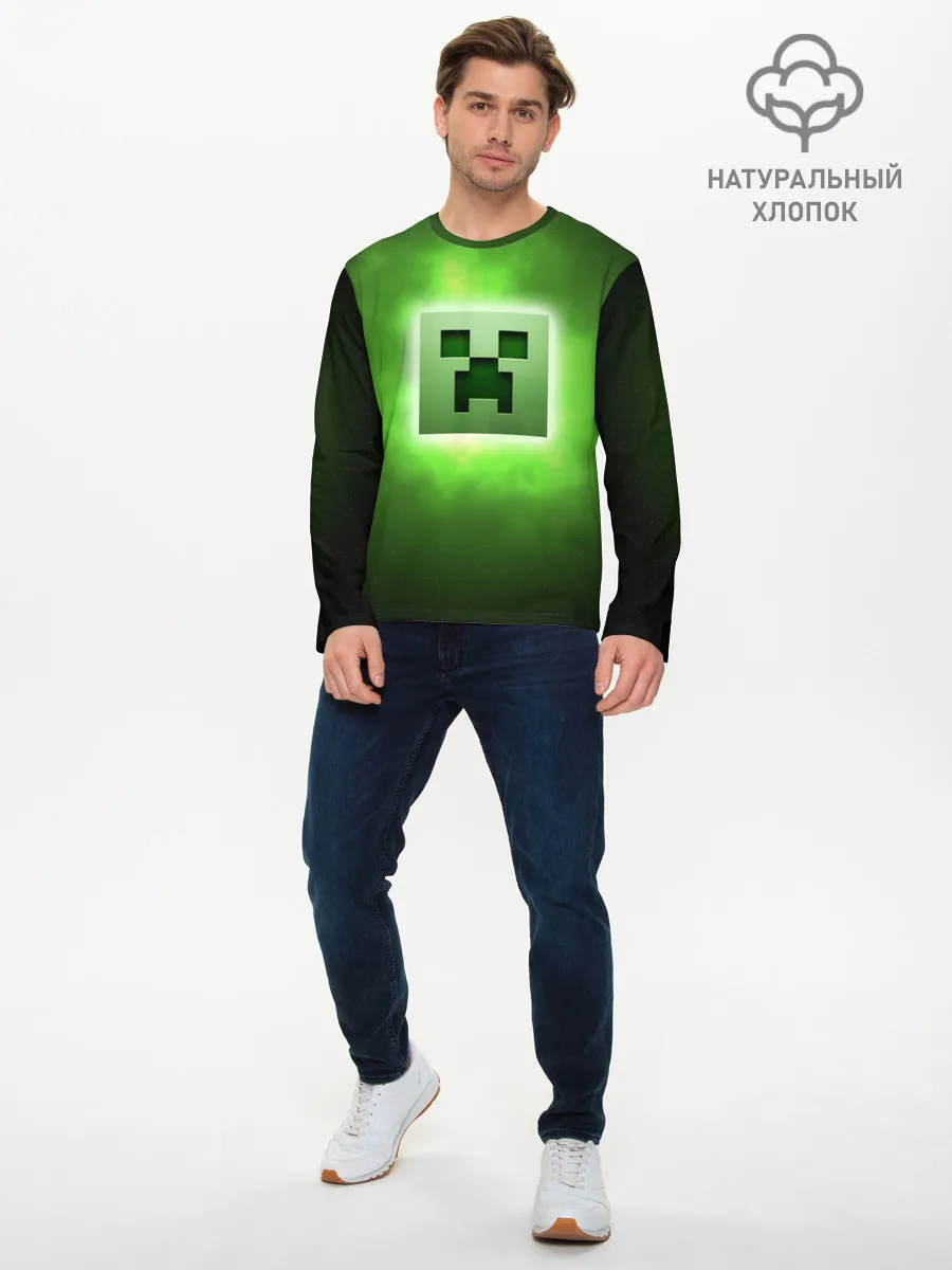 Мужской лонгслив базовый / MINECRAFT | МАЙНКРАФТ
