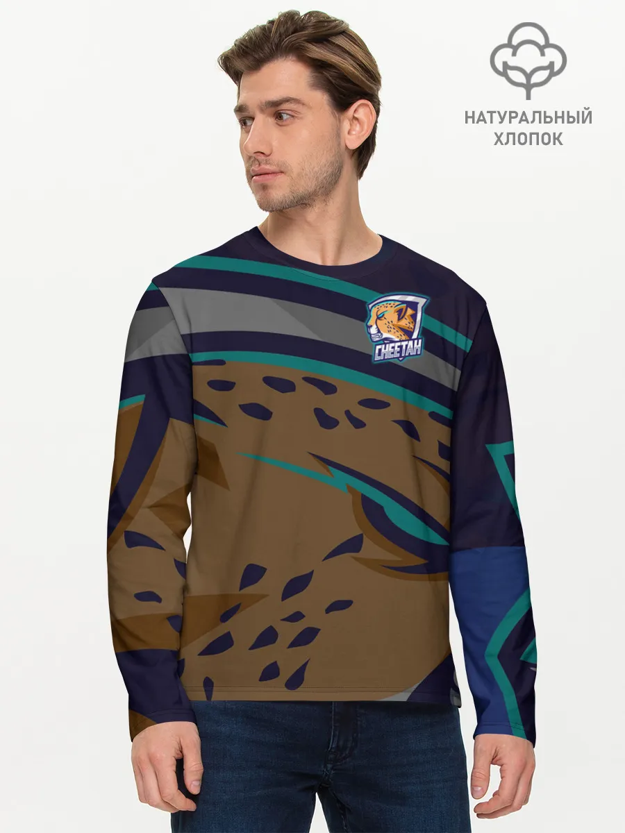 Мужской лонгслив базовый / Форма Cheetah